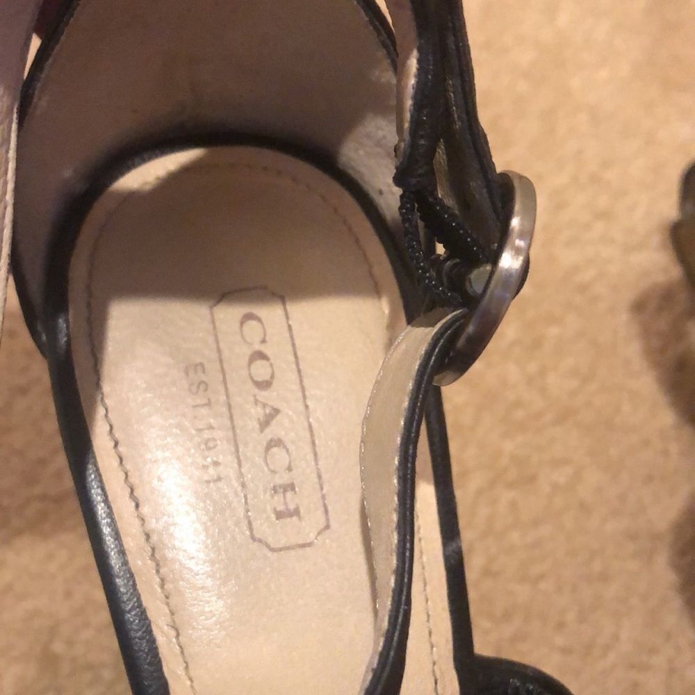 COACH Nola wood platform clogs - Picture 9 of 9